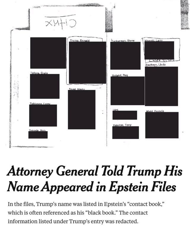 ภาพจากอินสตาแกรม Sho Shibuya เกี่ยวกับข่าว "ประธานาธิบดี Donald Trump มีชื่อปรากฏในเอกสารลับจากคดีค้ามนุษย์ฉาวระดับโลกของมหาเศรษฐี Jeffrey Epstein"