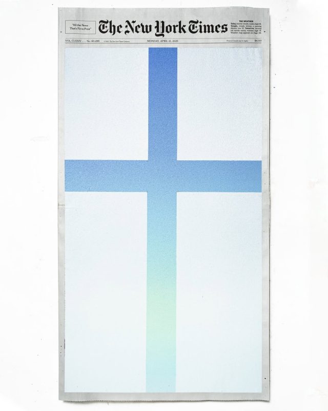 ภาพวาดจากอินสตาแกรม Sho Shibuya เกี่ยวกับข่าว "สมเด็จพระสันตะปาปา Francis สิ้นพระชนม์"