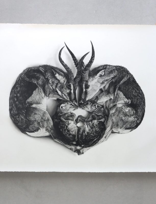 ภาพวาดชื่อ ‘Vigil’ ของ จอร์เจีย แฮร์ริส กับ ร็อบ แฮร์ริส